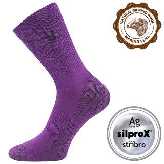 VoXX dámské merino ponožky Twarix fialová