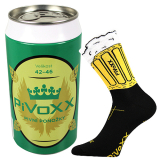 VoXX pánské ponožky PiVoXX+plechovka černá