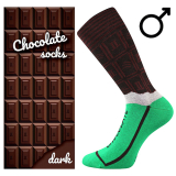LONKA pánské ponožky Chocolate dark 
