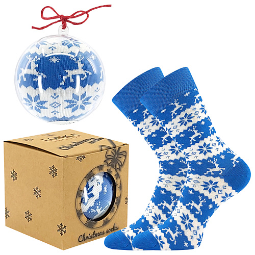 LONKA vánoční ponožky Elfi modrá