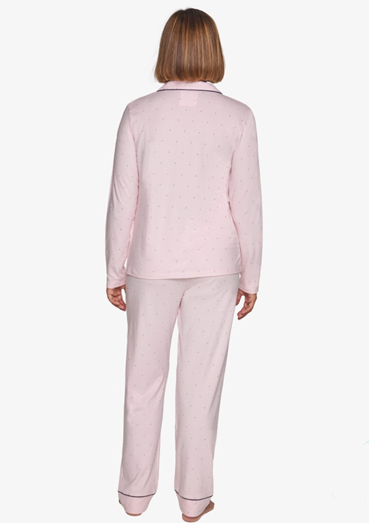 Muydemi dámské pyžamo 230014 růžový puntík