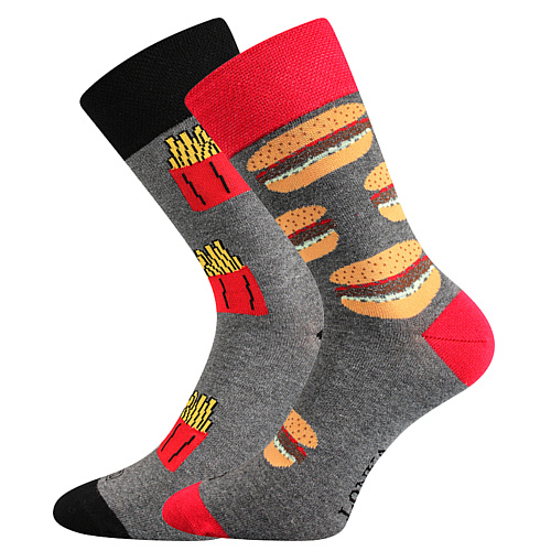 LONKA pánské ponožky DOBLE hamburger