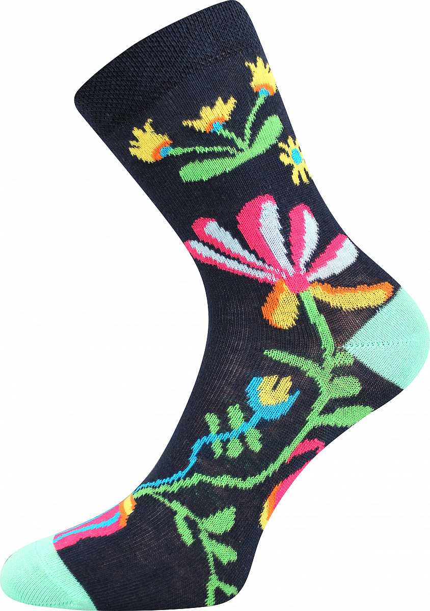BOMA dívčí ponožky kytky
