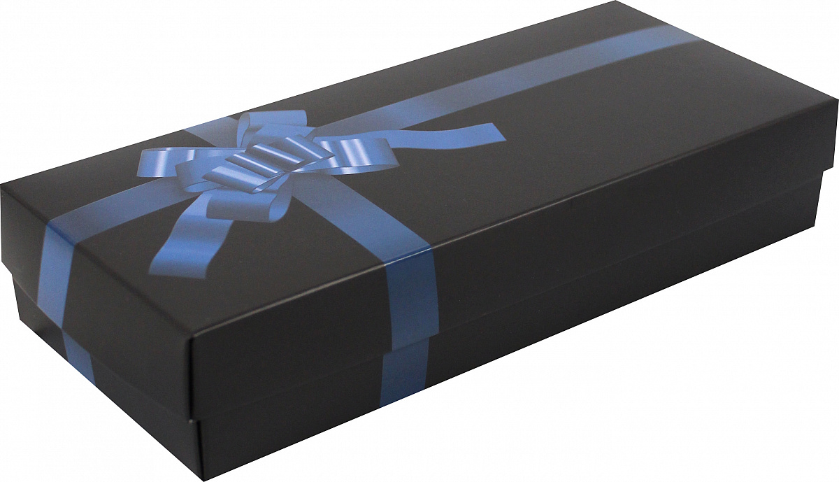 LONKA dárková krabička na ponožky modrá