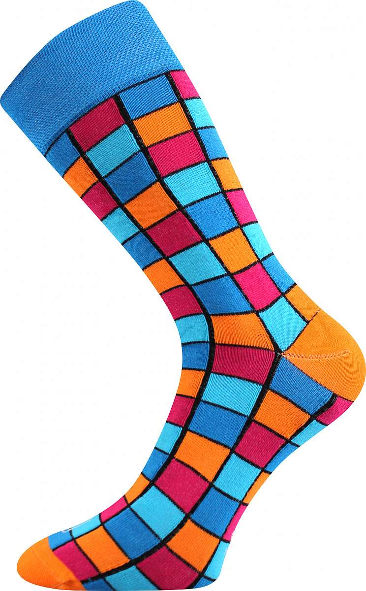 LONKA ponožky Wearel 021 modrá kostička