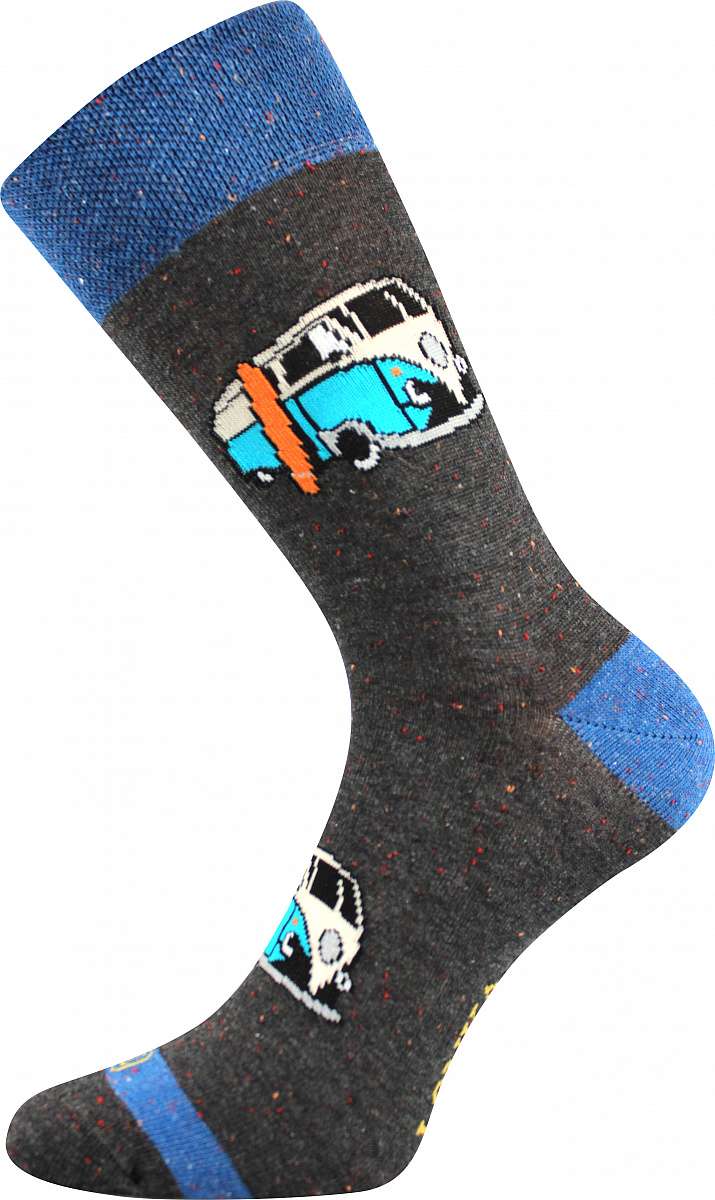 LONKA pánské ponožky Harry bus šedá