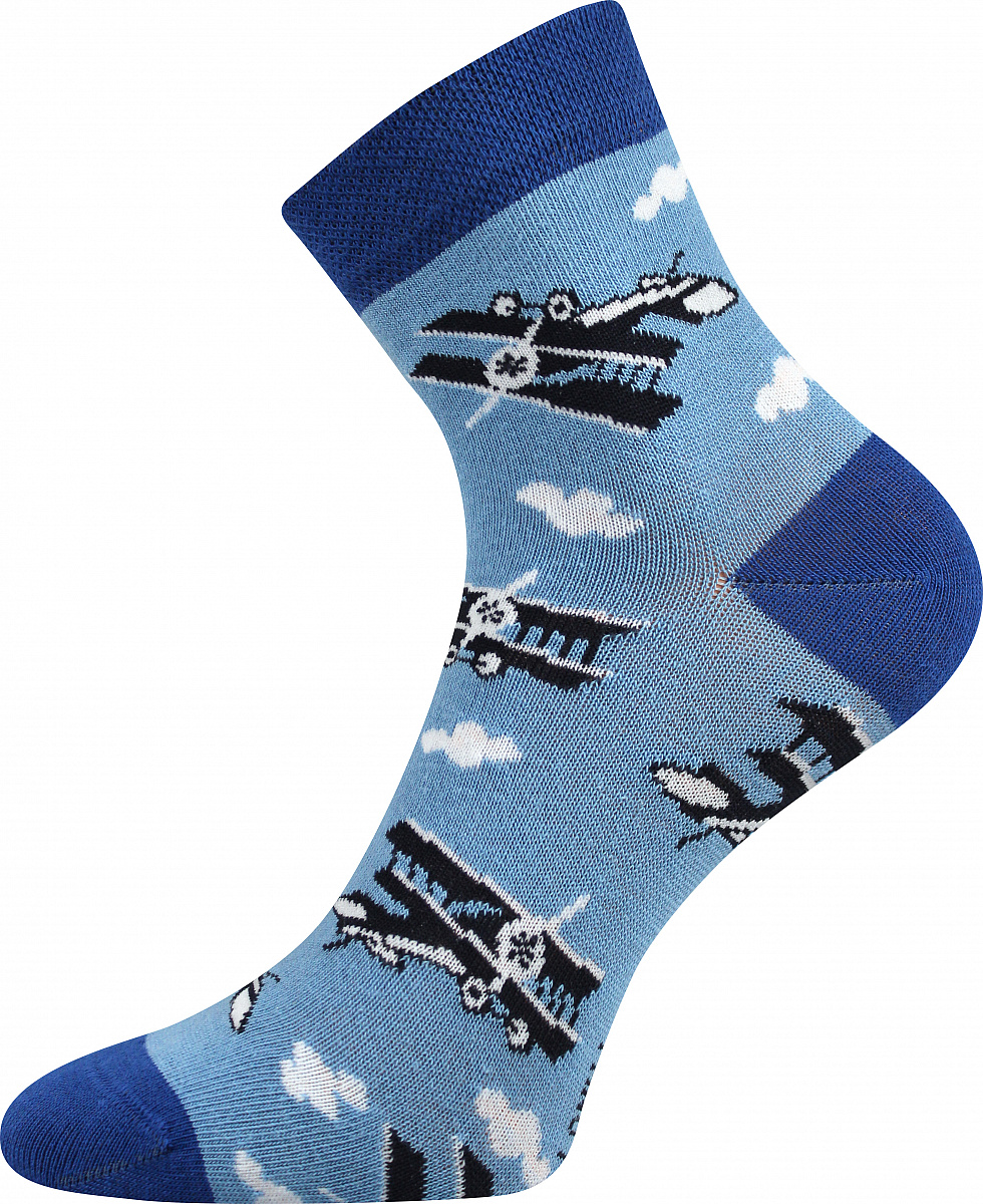 LONKA chlapecké ponožky Dedotík letadla