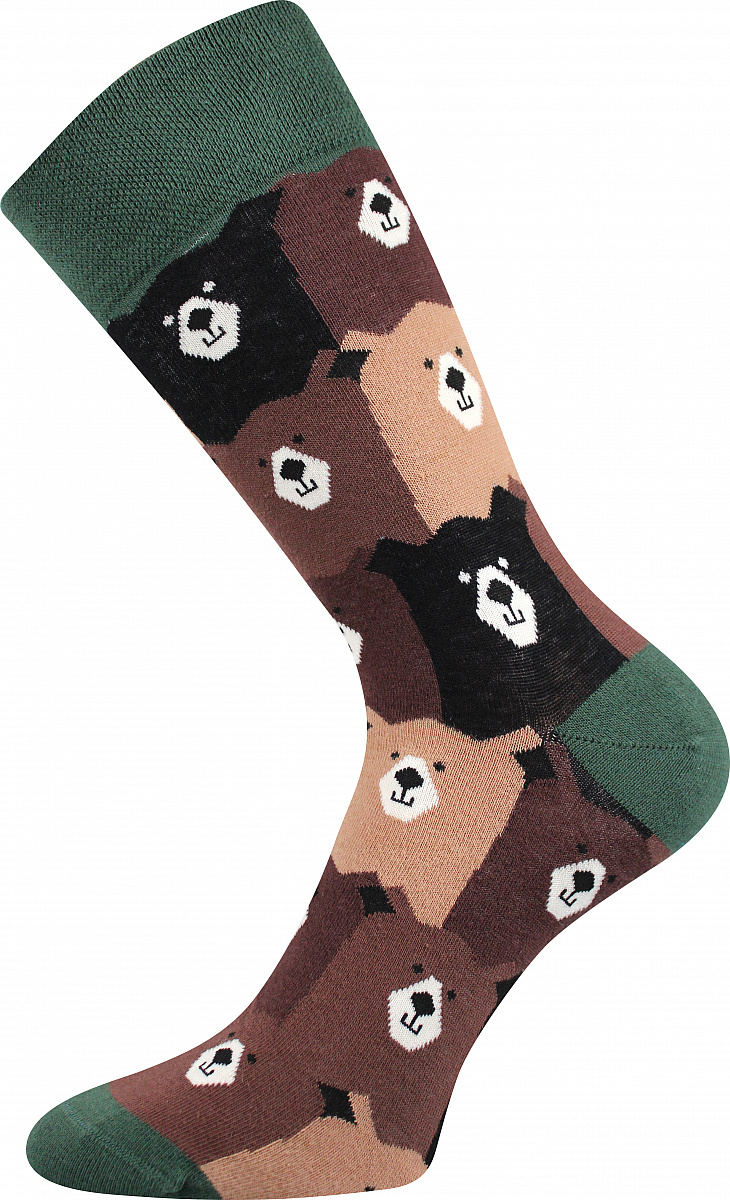 LONKA pánské ponožky Twidor medvědi