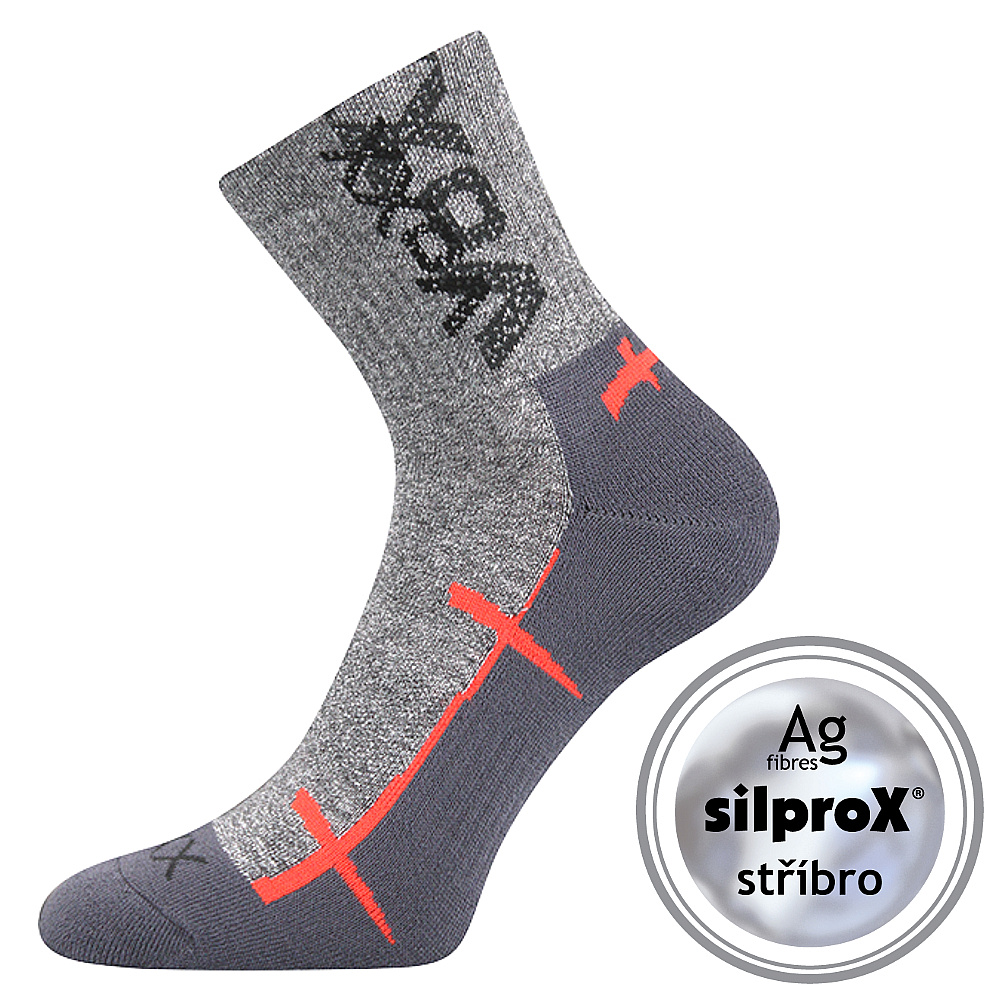 VoXX pánské ponožky Walli šedooranžová