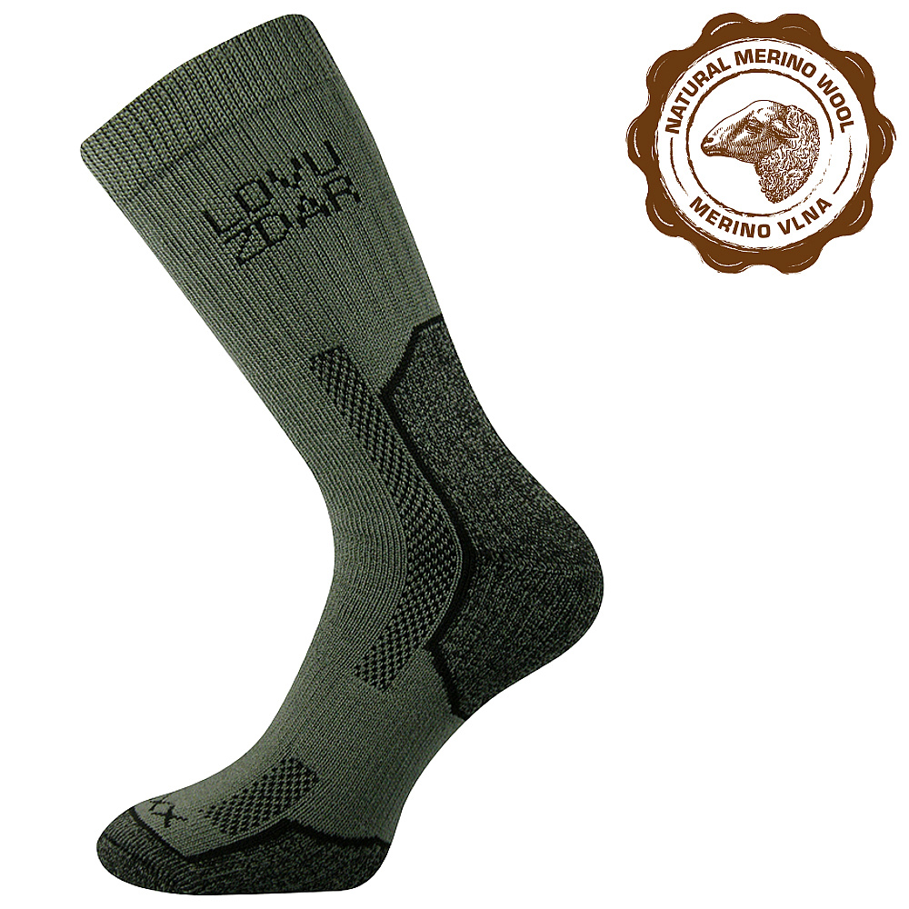 VoXX merino ponožky Lovan tmavě zelená