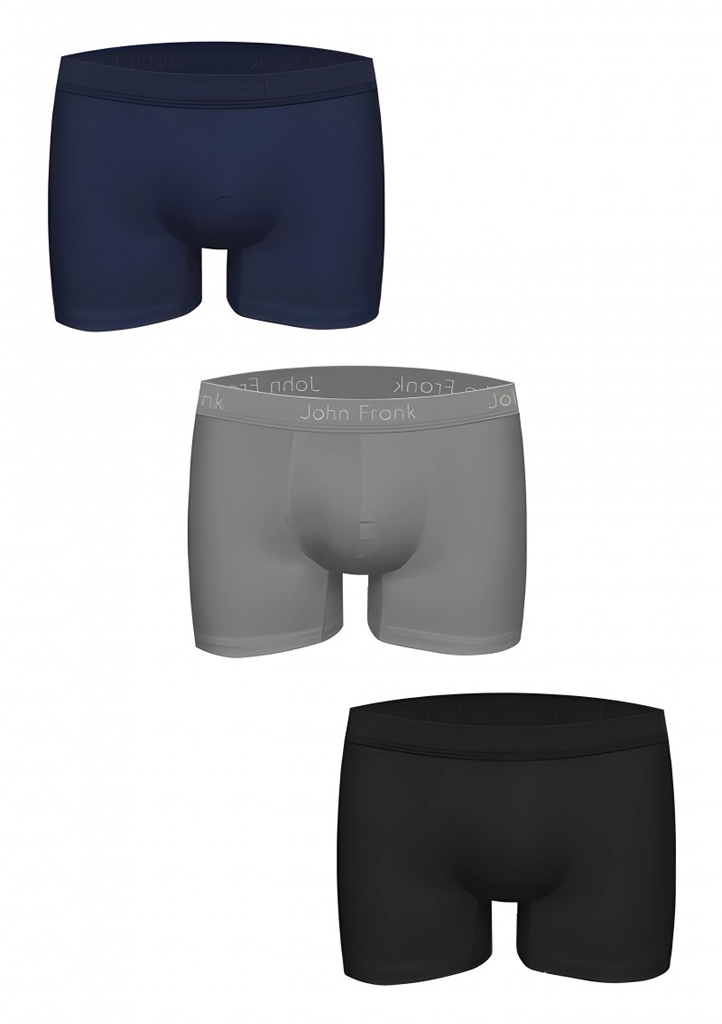 Pánské modalové boxerky sada 3 pack John Frank MODNA03 