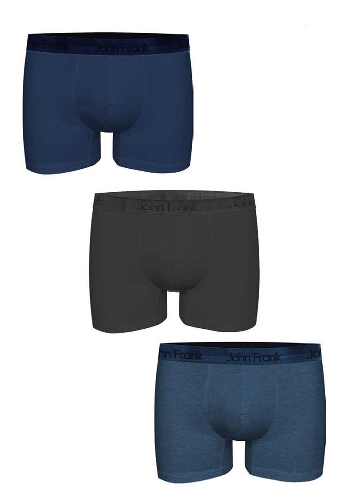 Pánské boxerky sada 3 pack John Frank JF3BPBLONG01