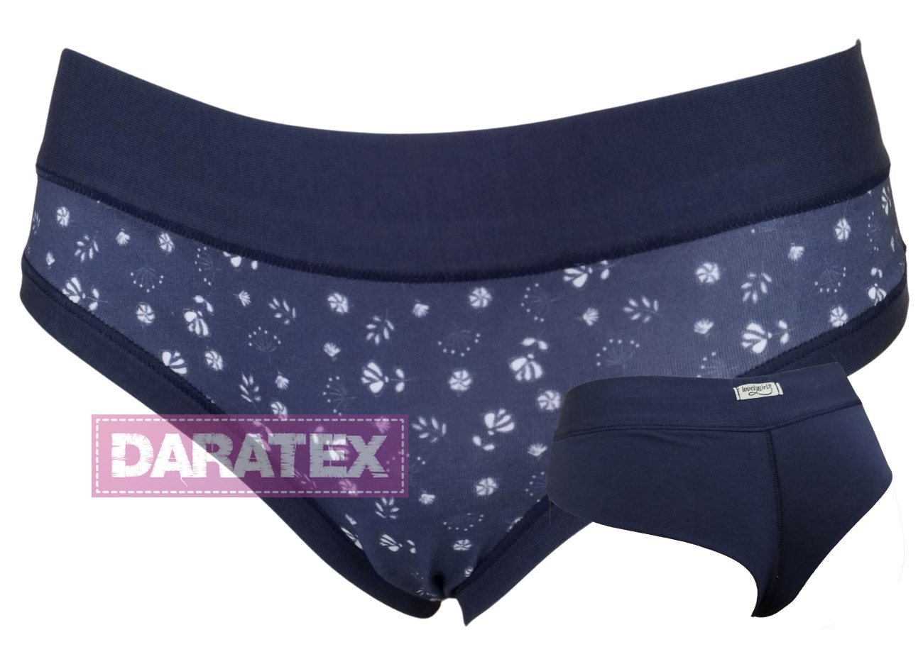 LOVELYGIRL dámské brazilky D6631 tm.modrá