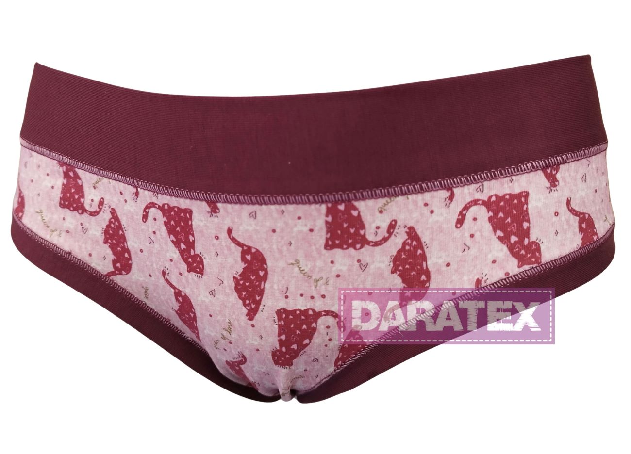 LOVELYGIRL dámské kalhotky D6833 vínová