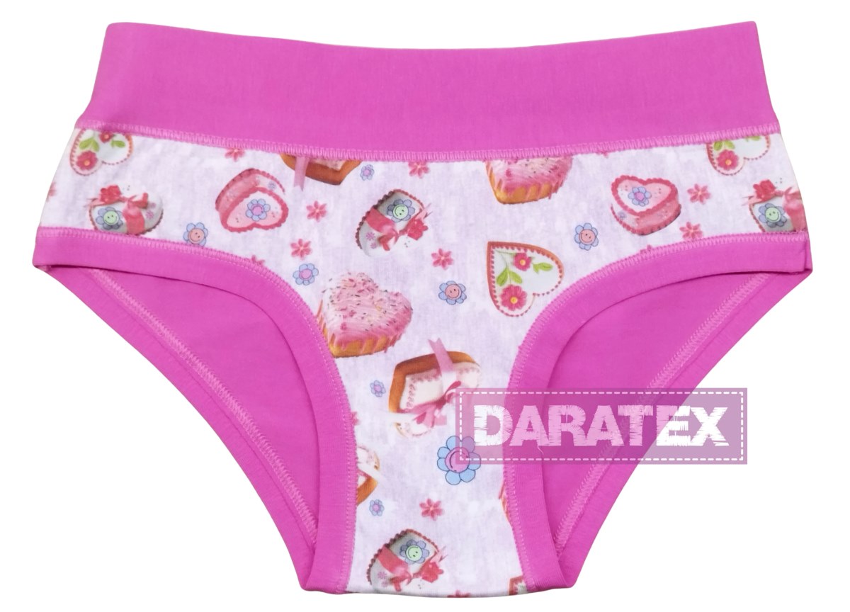 EMY bimba dívčí kalhotky B2980 tm.růžová