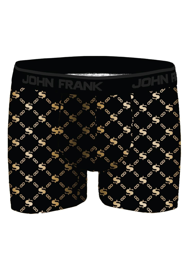 Pánské boxerky John Frank JFBDMET101 chain gold