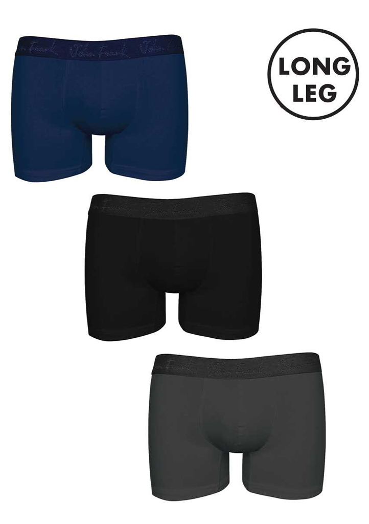 Pánské boxerky sada 3 pack John Frank JF3BMODLONG01