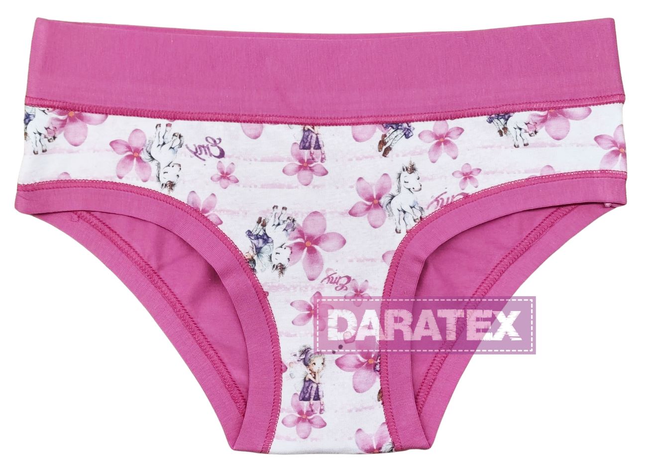 EMY bimba dívčí kalhotky B3014 tm.růžová