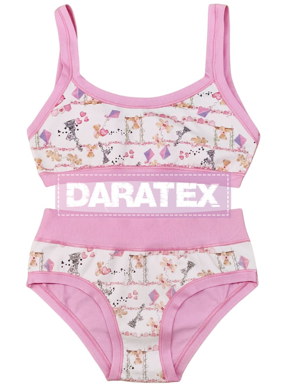 EMY bimba dívčí souprava BB769+B3026 sv.růžová