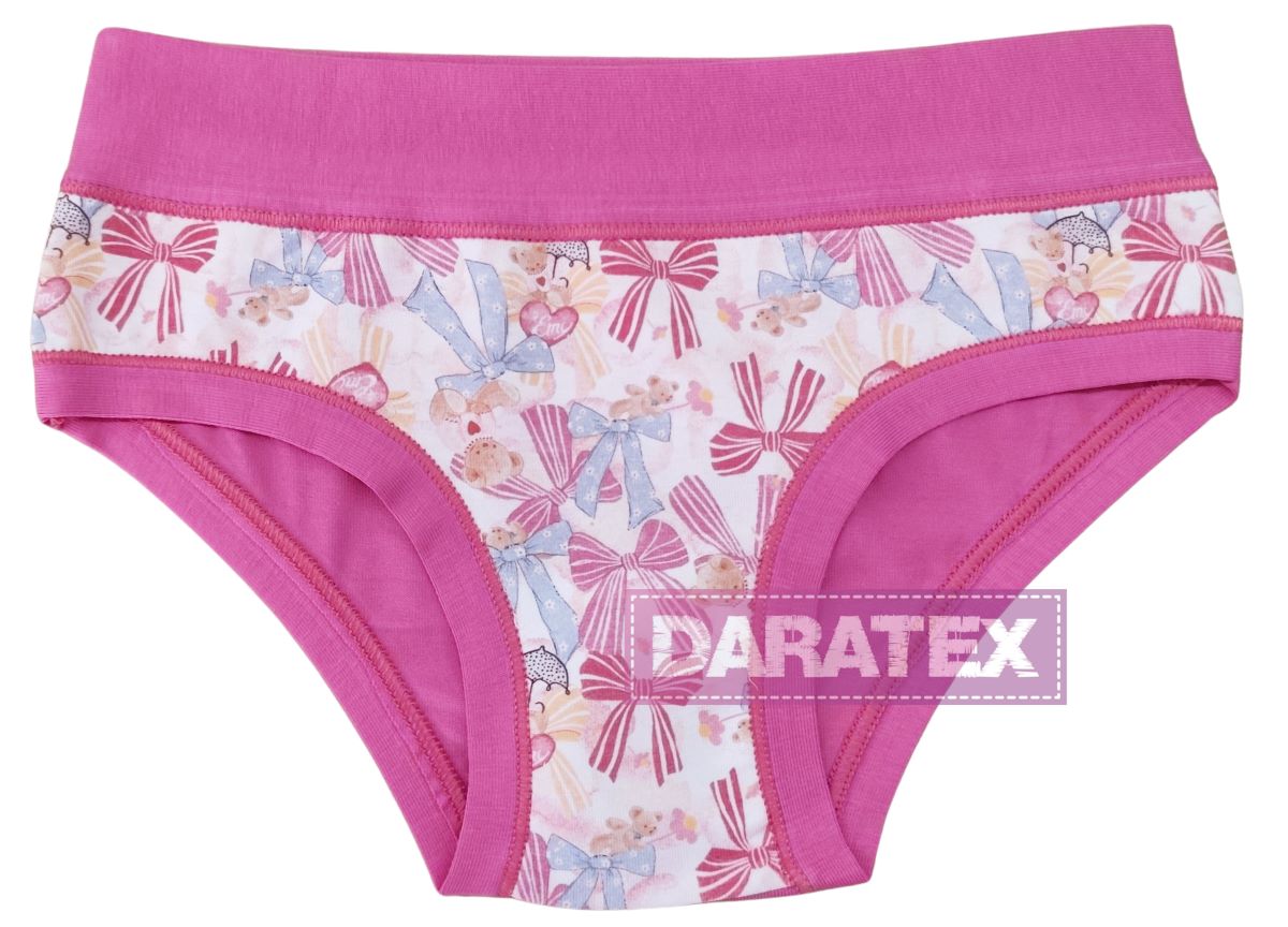 EMY bimba dívčí kalhotky B3044 tm.růžová