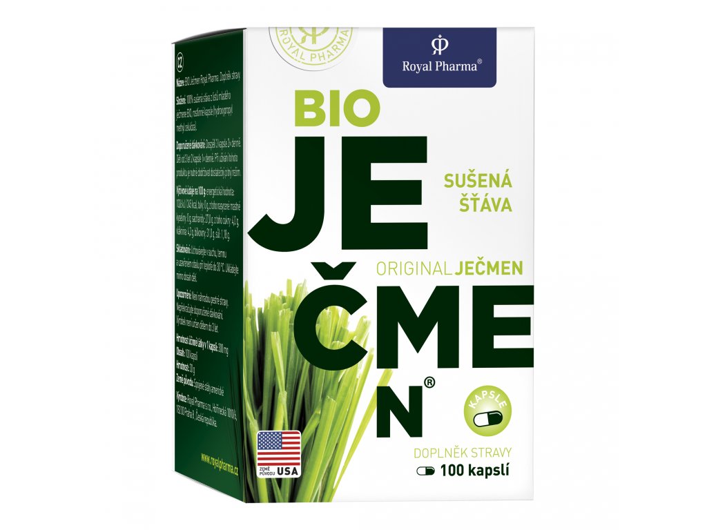 BIO ječmen RoyalPharm 100 kapslí