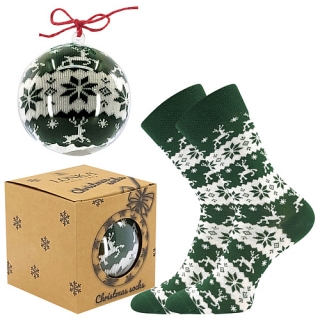 LONKA vánoční ponožky Elfi zelená