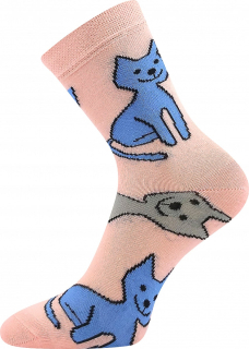 BOMA dívčí ponožky 0572143-XIII kočky