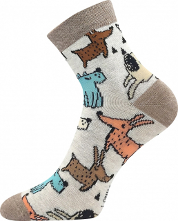 LONKA dívčí ponožky Dedotík-D pejsci