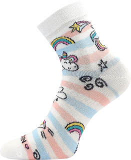 LONKA dívčí ponožky Dedotík-F jednorožci