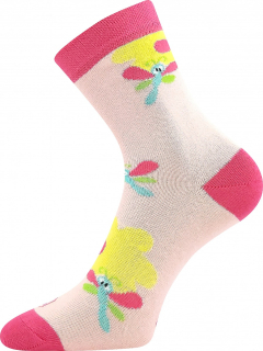 LONKA dívčí ponožky Woodík-C vážky