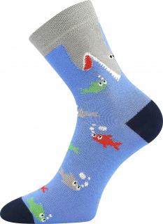 LONKA chlapecké ponožky Woodik-B žralok