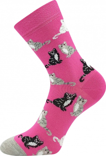 BOMA dívčí ponožky 0572143-XIV kočičky