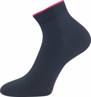 LONKA dámské ponožky Fides černá/magenta