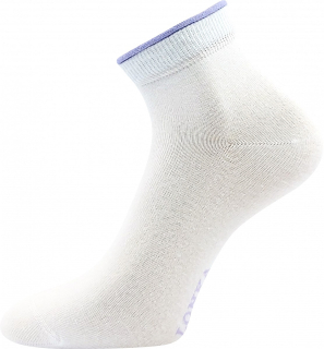 LONKA dámské ponožky Fides bílá/fialová