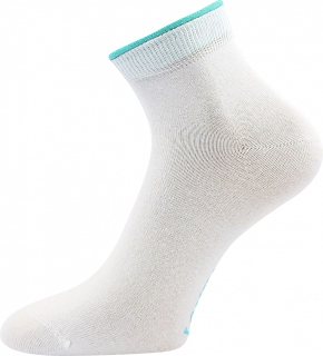 LONKA dámské ponožky Fides bílá/zelená