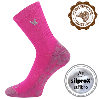 VoXX dámské merino ponožky Twarix fuxia