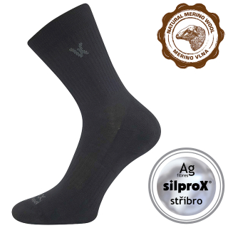VoXX dámské/pánské merino ponožky Twarix černá