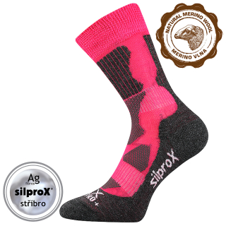 VoXX dámské merino ponožky Etrex růžová