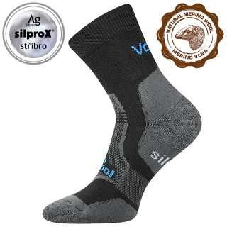 VoXX merino ponožky Granit černá