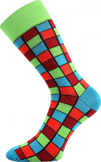 LONKA ponožky Wearel 021 zelená kostička