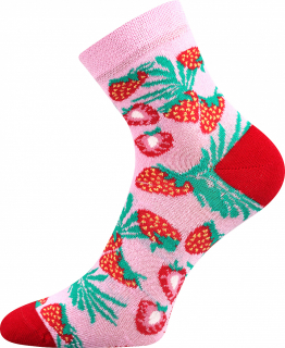 LONKA dívčí ponožky Dedotík jahody