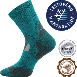 VoXX merino ponožky Stabil Climayarn modro-zelená