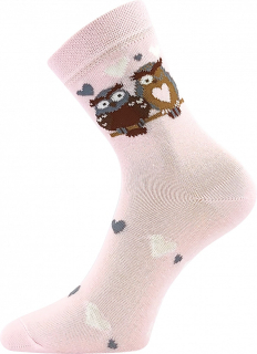 BOMA dívčí ponožky 0572143-XII sovičky