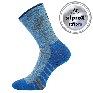 VoXX pánské ponožky Virgo sv.modrá melé